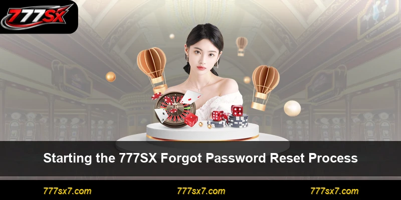 Starting the 777SX Forgot Password Reset Process